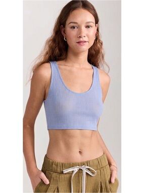 Aerie Lightweight Sports Tank Top Size S in Baby Blue